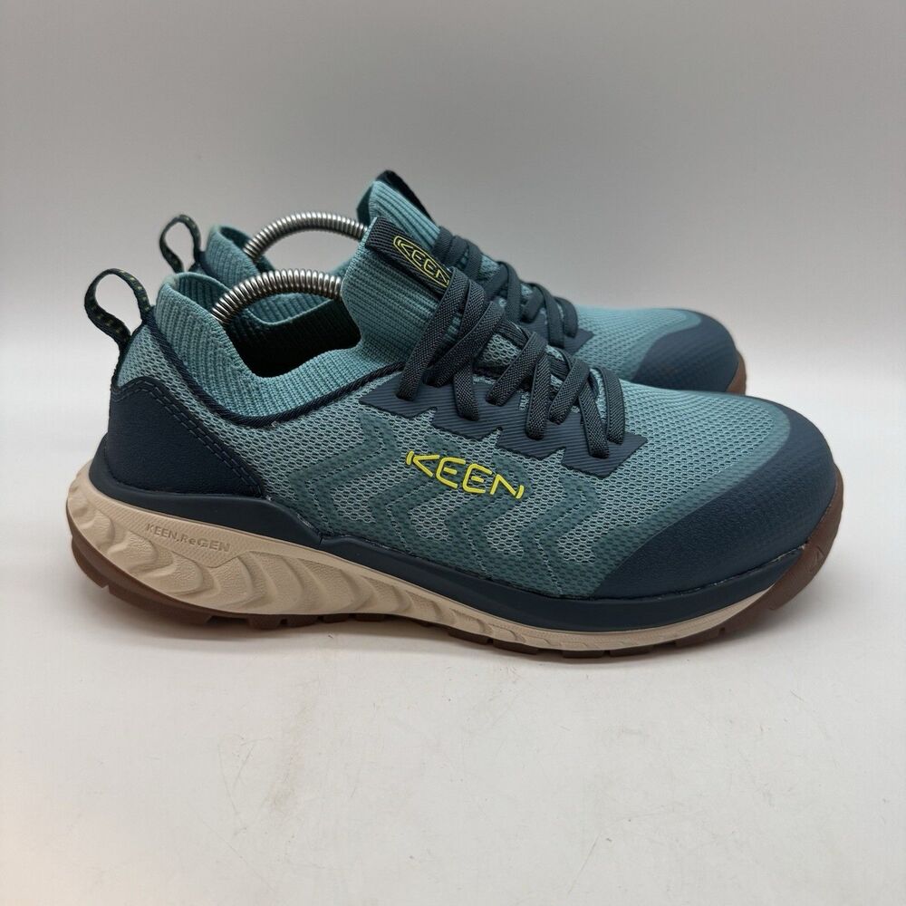 KEEN Utility Safety Work Shoes Women's 7.5W Blue Oil Slip Resistant EH Low Work